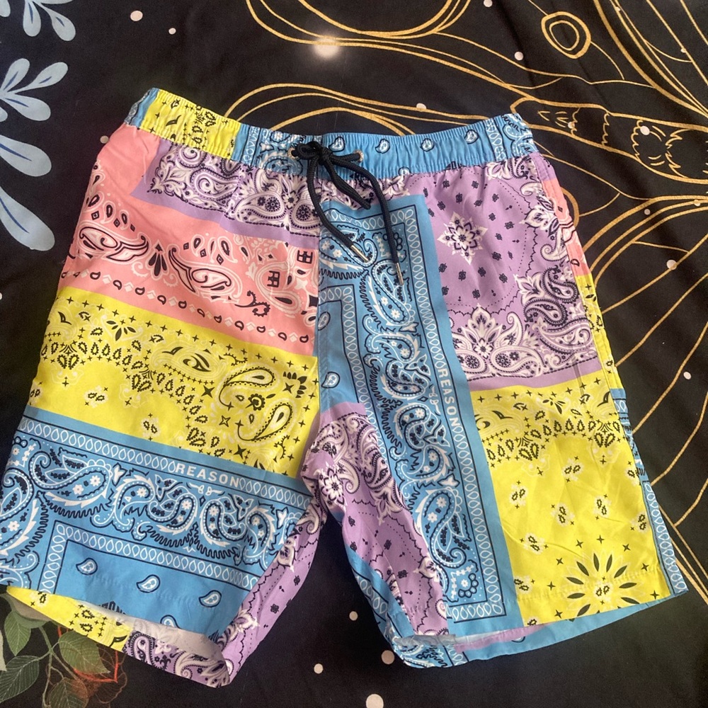 Rainbow Bandana Shorts